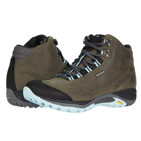 Merrell Womens Siren Traveller 3 Mid Boot US 9M EU 40 Brown Blue Waterproof NIB - Picture 1 of 12